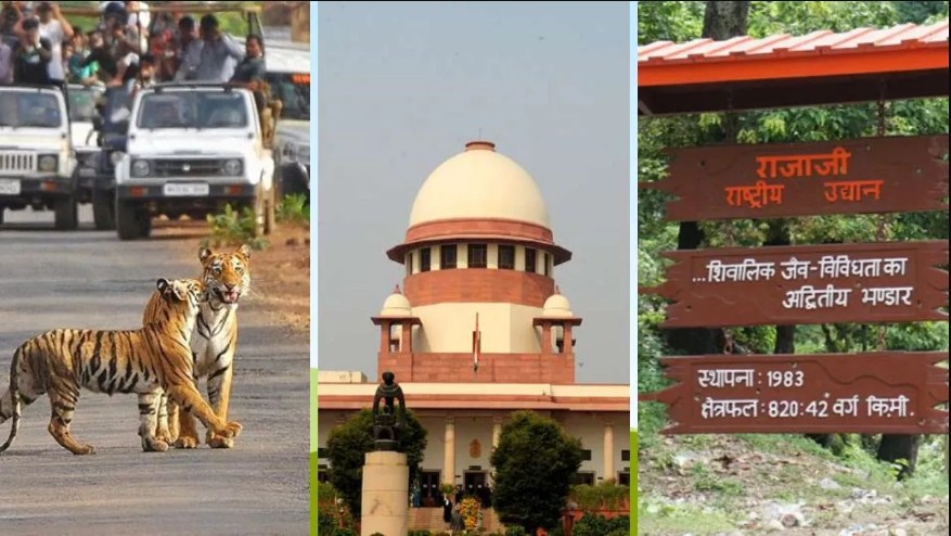 Supreme Court ने Corbett और Rajaji Tiger रिजर्व सहित Uttarakhand के संरक्षित क्षेत्रों में 45 निर्माण परियोजनाओं पर लगी रोक शर्तों के साथ हटा दी।"